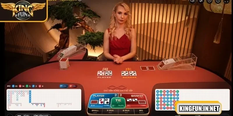 Baccarat thiết kế nhiều phòng chơi, với ba cửa cược chính